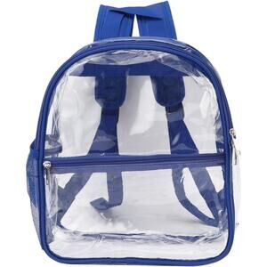Alomejor Transparent PVC Backpack, Large Capacity PVC Backpack Shopping Stadium